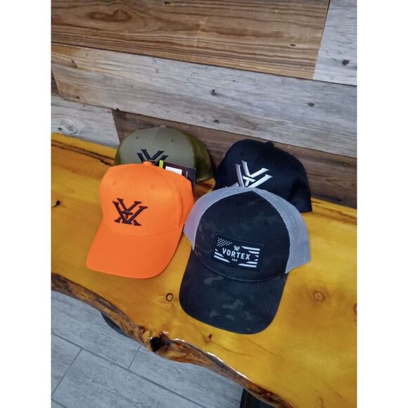 Lot of 4 Mens Vortex Hats Camo Urban Blaze Orange Olive Black Snap Back - Picture 7 of 7